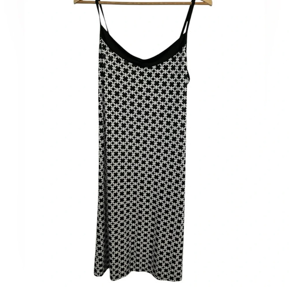 Black and White patterned Slip Dress size XL - Picture 1 of 4